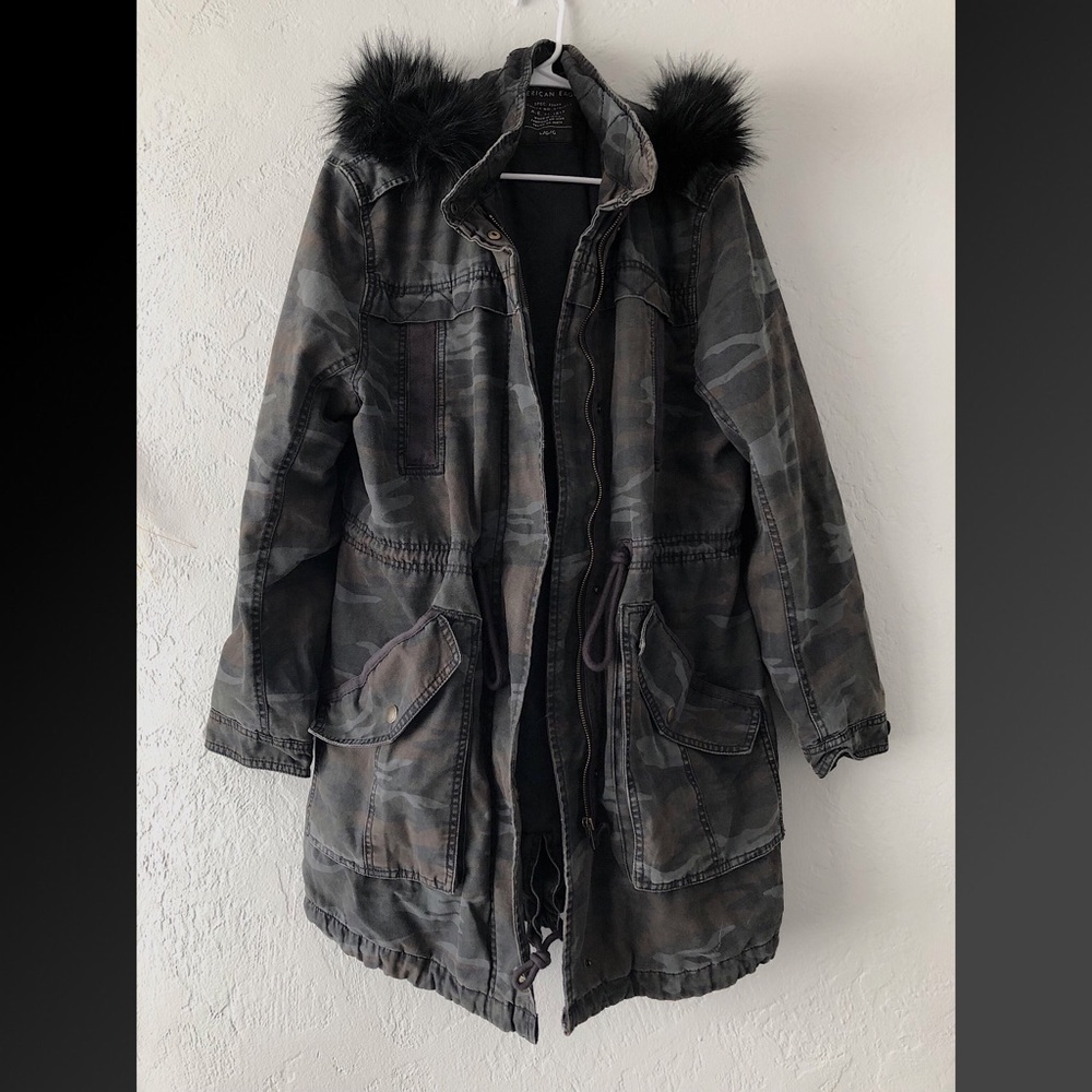 American Eagle Camo Winter Jacket